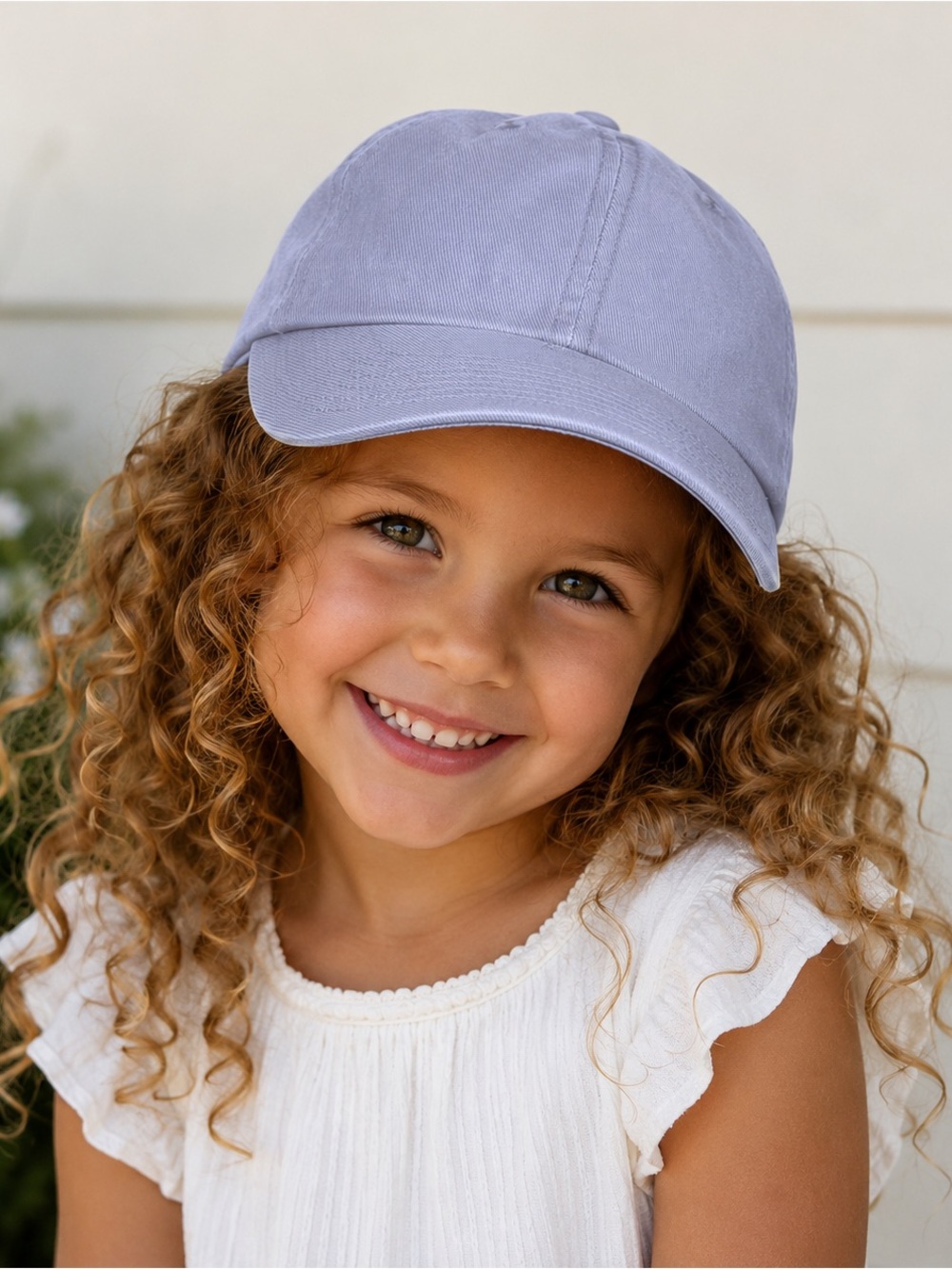 Kids Baseball Cap - lavender - BUCKLE BACK- Youth 3-5 yo